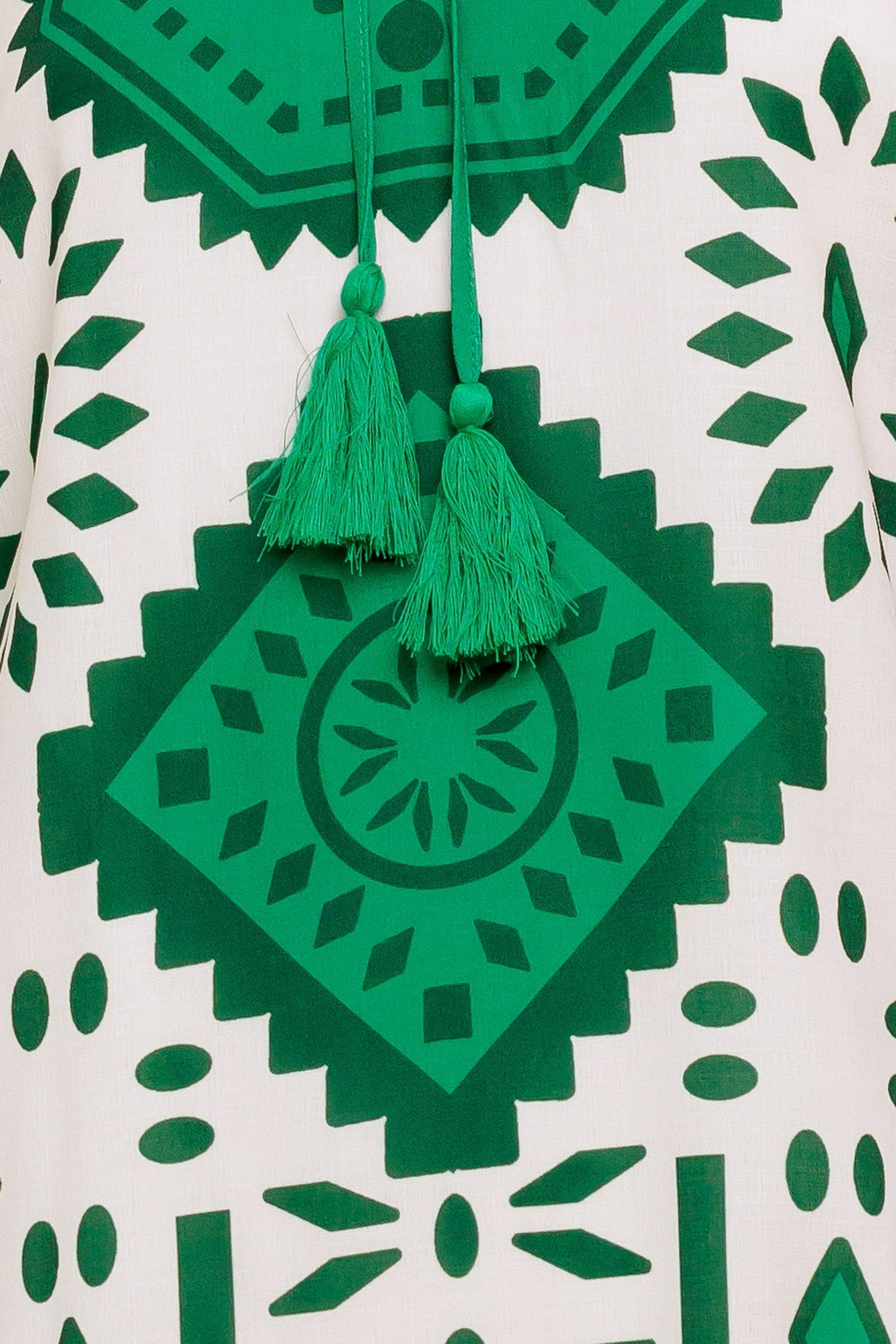 EMERALD TERRA TUNIC WOVEN MINI DRESS Flying Tomato